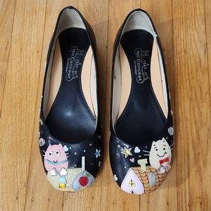 Cute cat flats